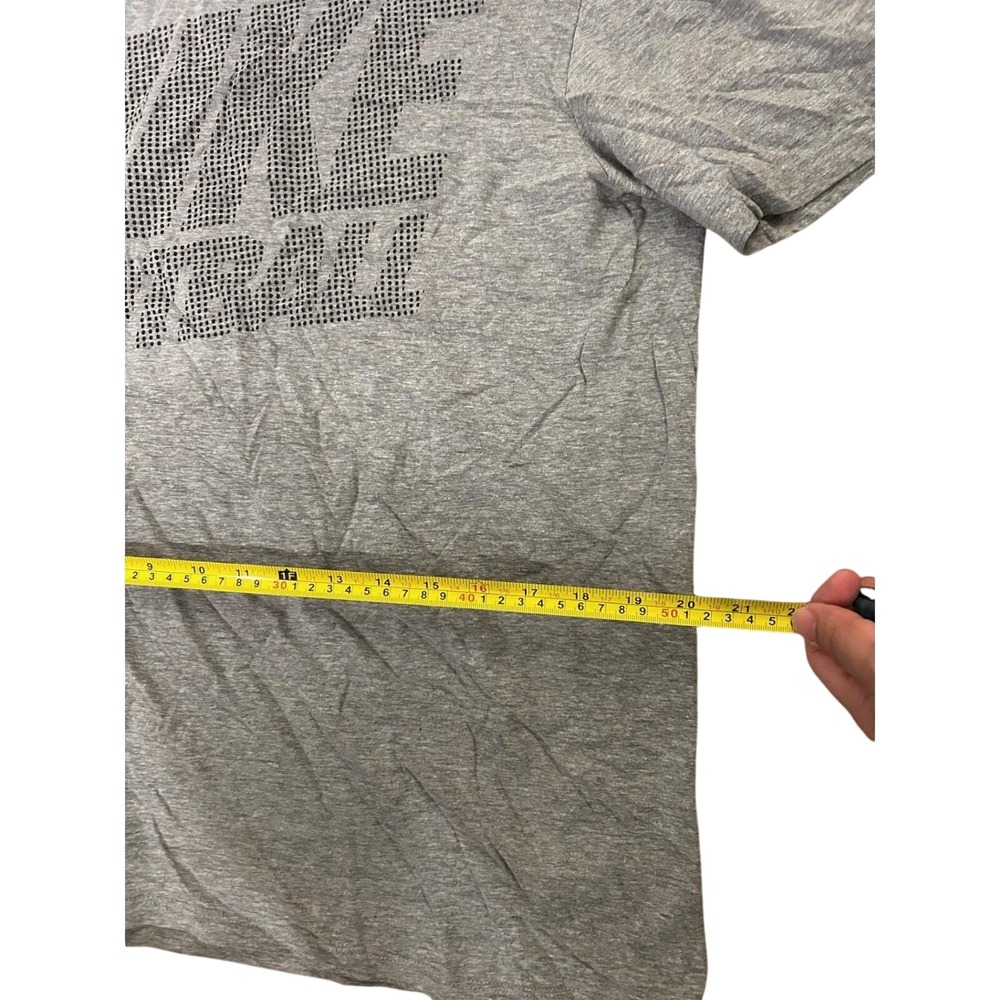 Nike Football T-Shirt Mens Large Gray Excellent Athletic Cut Graphic Tee - Picture 7 of 7